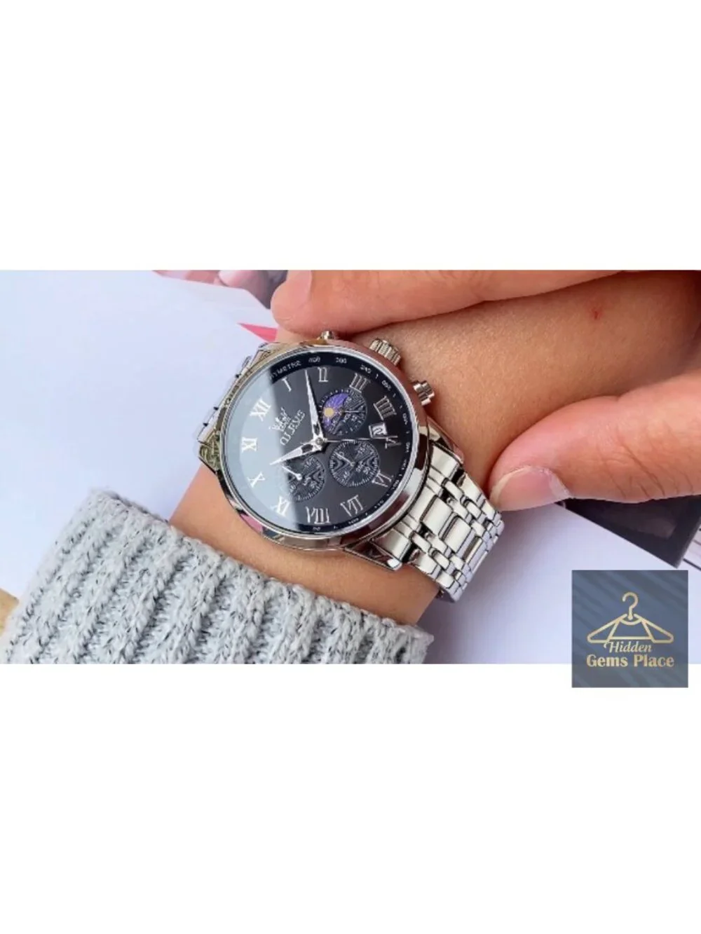 Men's Multifunction Watch Waterproof Luminous Chronograph